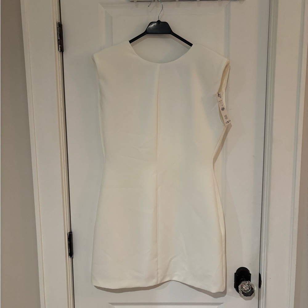 Zara Ivory Sleeveless Dress